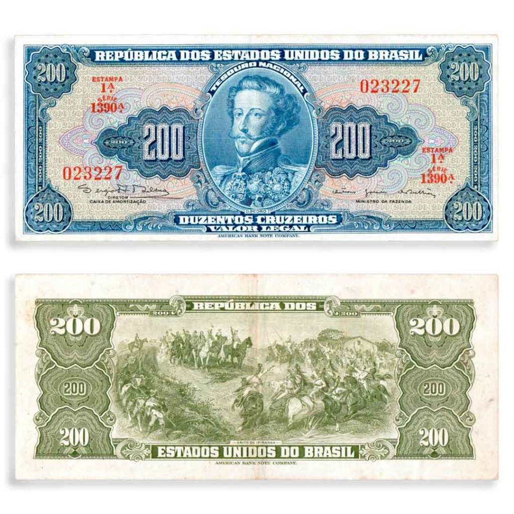 200 Cruzeiros 1964 SOB Brasil