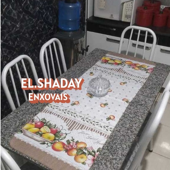 1 CAMINHO TRILHO ( EL SHADAY ) PARA MESA E BALCÃO (1,48mX 0,50).