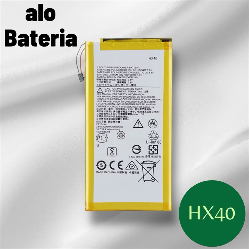BAT COMPATIVEL MO-TO X4 (HX40) ORI 100% NOVA COM GARANTIA 90 DIAS