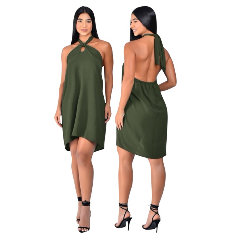 vestido feminino Dunas solto tecido leve verão elegante Chique em Oferta na Shopee