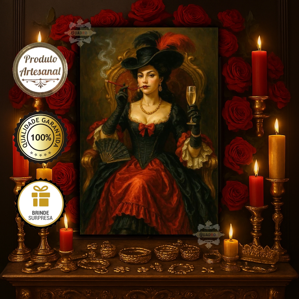 Quadro Decorativo Pombogira Sete Saias Umbanda Quimbanda Candomblé Altar Assentamento 7 Terreiro