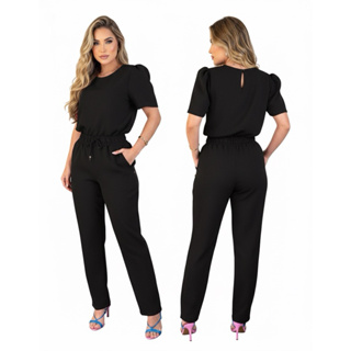 Conjunto Feminino Linho Calça e Blusa Estilo Social Casual Confortavel cores de Verão Scrub em Oferta na Shopee