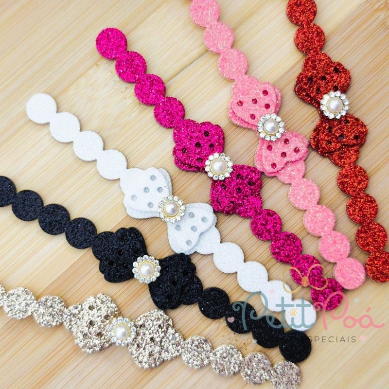 ADESIVO PET TIARA DORIS *AJUSTÁVEL - BANHO E TOSA (12 UNIDADES)