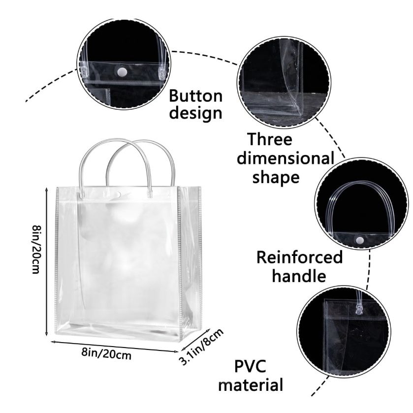 Reutilizar Sacos Plásticos De PVC Para Presentes 10 Unidades