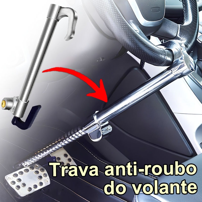 Trava de Segurança Carneiro Antifurto Pedal E Volante De Aço Para Carro em Oferta na Shopee