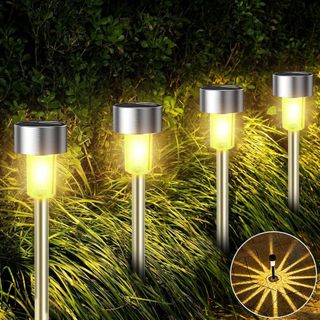 Kit 10 PCS Lâmpada solar para gramado área externa villa pátio paisagem layout área externa jardim