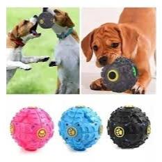 Bola Brinquedo Interativo 8cm Para Cães Libera Petiscos