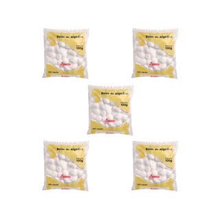 Algodão Sussex Bola branca 100 grs (kit c/5) em Oferta na Shopee