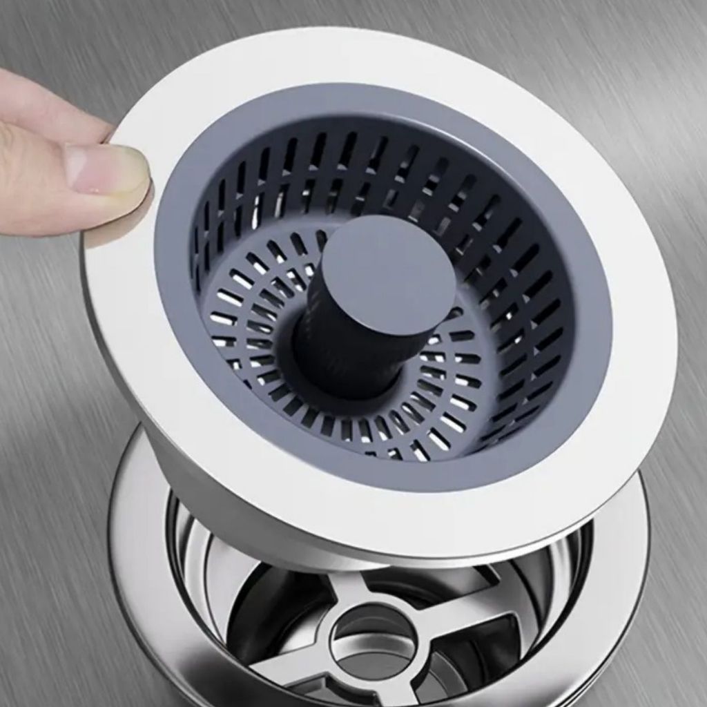 Ralo de Pia de Cozinha em Aço Inox Válvula Coletora de Resíduos Filtrar Restos de Alimentos em Oferta na Shopee