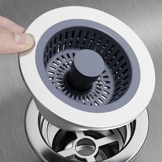 Ralo de Pia de Cozinha em Aço Inox Válvula Coletora de Resíduos Filtrar Restos de Alimentos em Oferta na Shopee