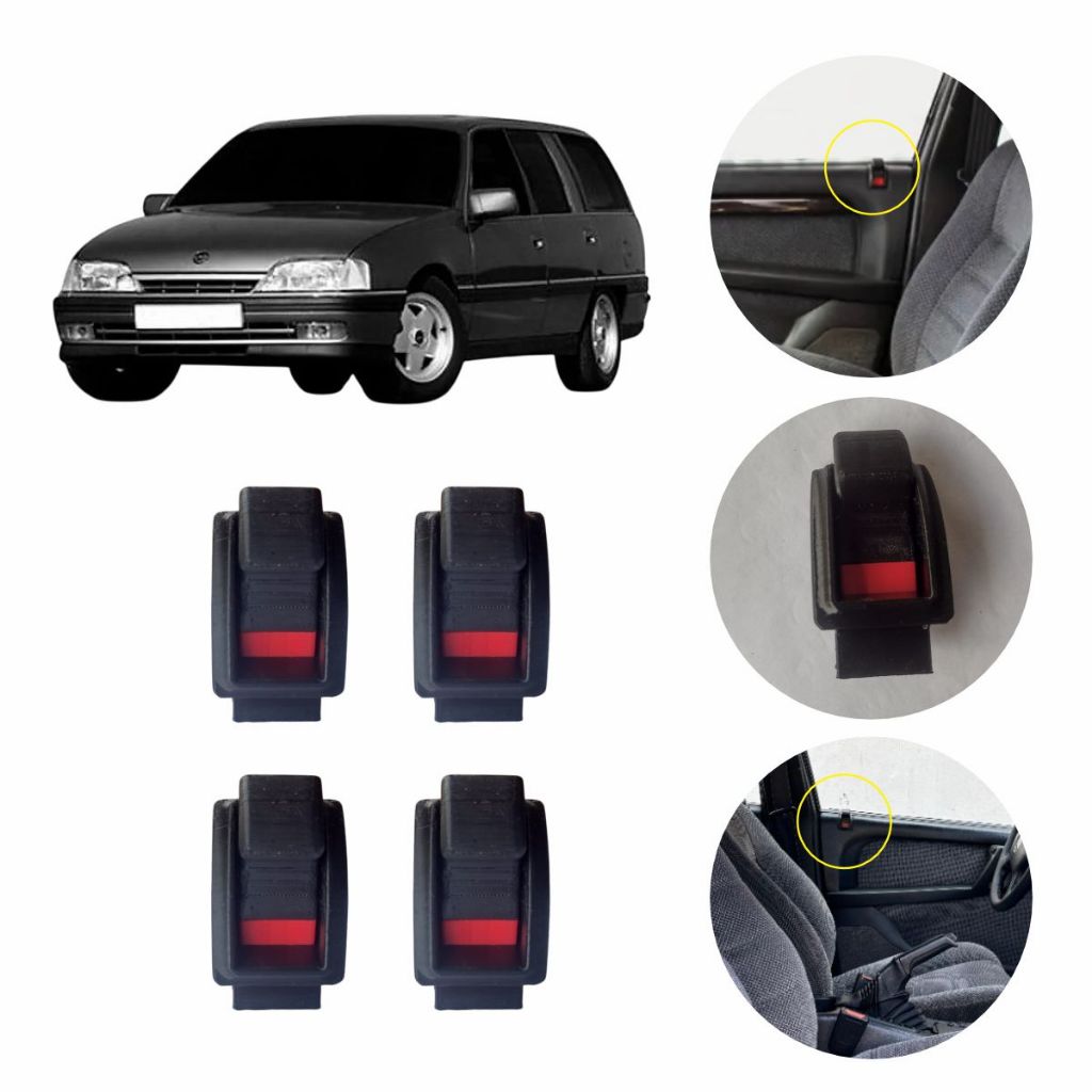 Moldura Trava E Pino de Porta Chevrolet Omega Suprema 93 A 98