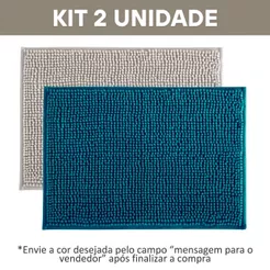 Kit 2 Toalhas De Banheiro Antiderrapante Bolinha Bonito Toalha de Piso Chão