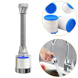 Kit Filtro de Torneira Extensor Giratório Filtragem Multicamadas Aço Inox Adaptador Universal em Oferta na Shopee
