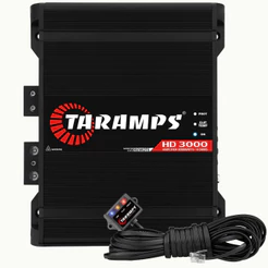 Módulo Amplificador Taramps HD 3000 Preto 3000W 1 Canal RMS 4 Ohms Barra Potência