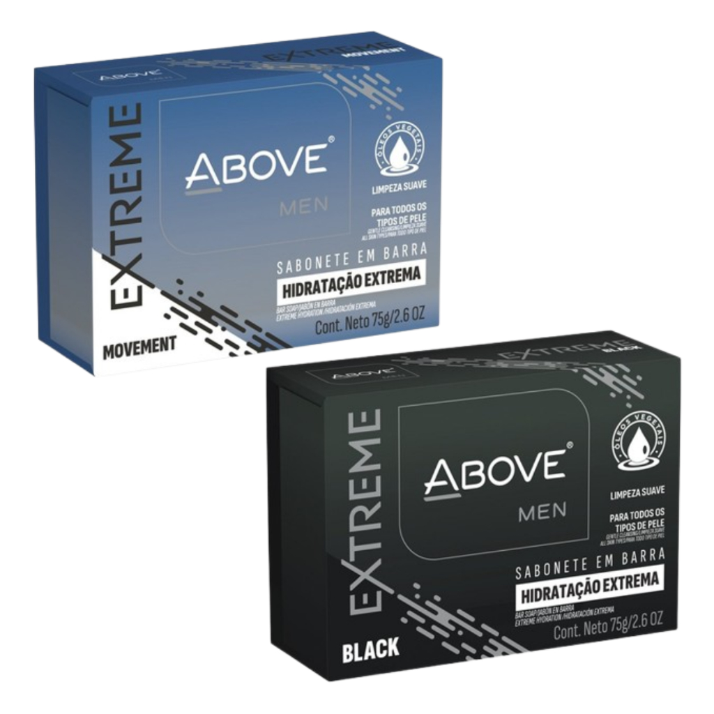 Sabonete Above em Barra Men 75g C/02 Unidades - Escolha a Fragância