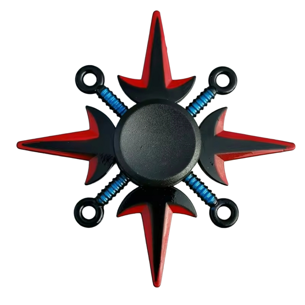 Spinner Hand Fidget Anti Estresse Ansiedade Giratório Portátil Metálico Kunai Ninja Naruto Shippuden