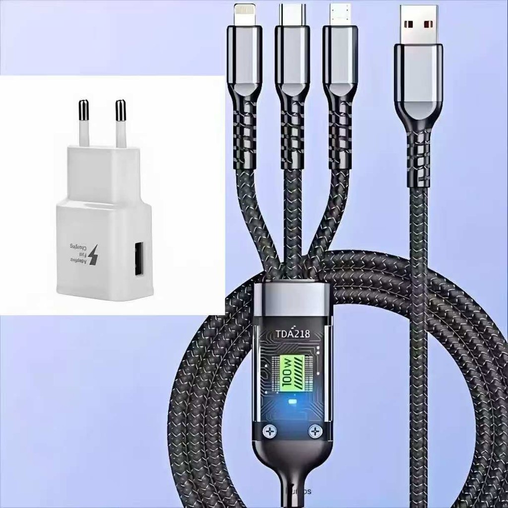 Carregador rápido tipo C adequado para vários sistemas