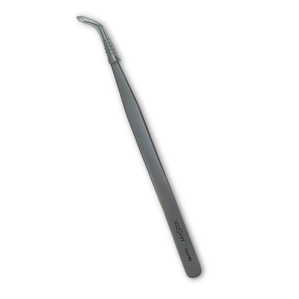 Pinça Master 4m - Pro Diamantada Para Extensão De Cílios