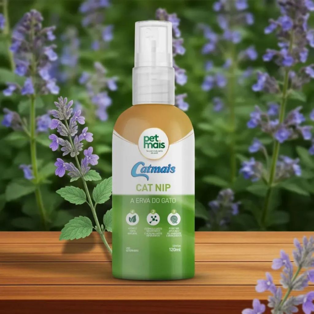 Erva De Gato Catnip Spray 120ml Pet Mais