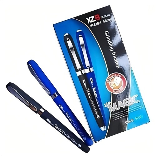 KIT COM 2/4/6 Canetas Esferográfica Que Apaga Ponta 0.8 XZB Azul Preto Tinta