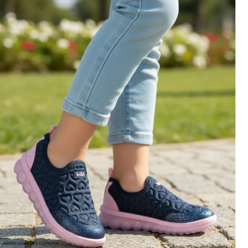 Tênis Infantil Bibi Roller Naval Confortável Original