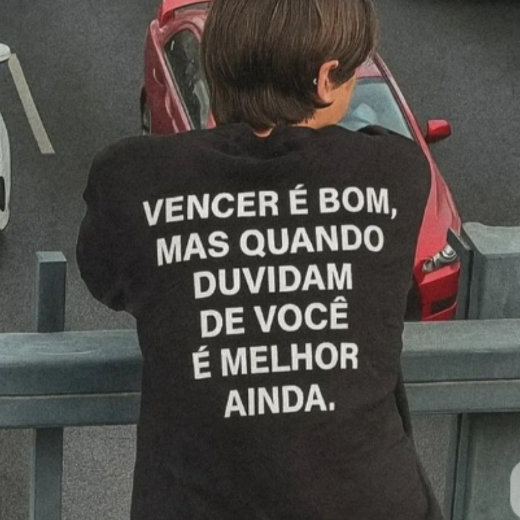 Camiseta Oversized Motivacional Esportiva Academia Vencer  Bom Frase de Motivação