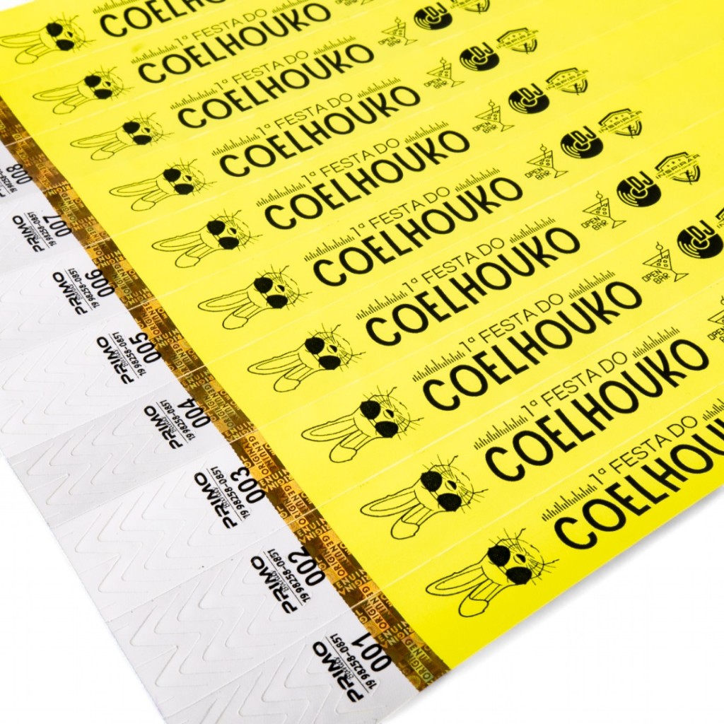 1000 Pulseiras Personalizada Numerada Festa Balada Evento 15 anos Shows Piscina Identificação Igreja em Oferta na Shopee