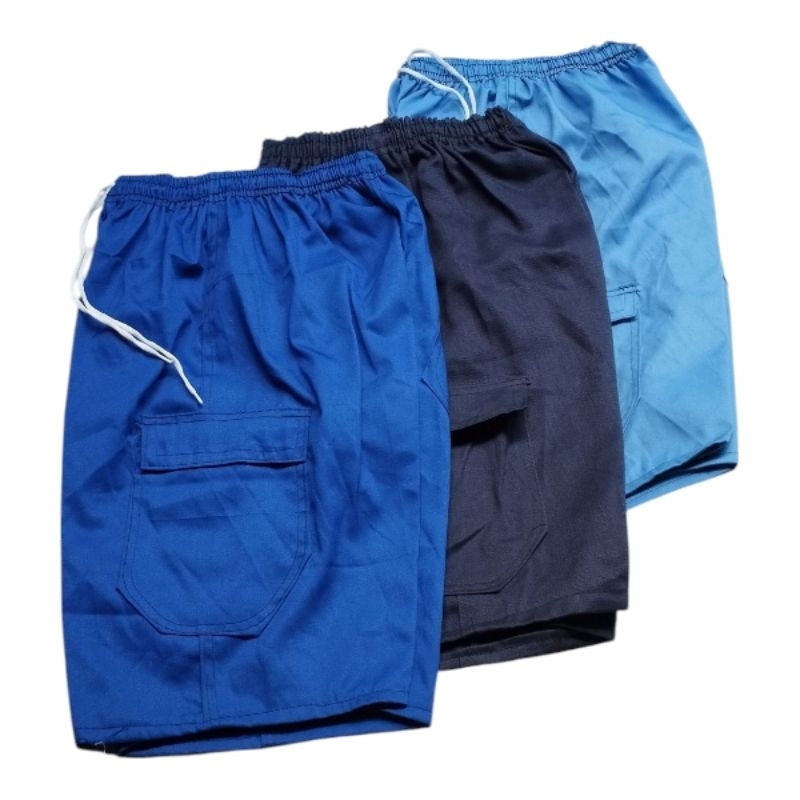 bermuda sarja cargo cós elástico adulto