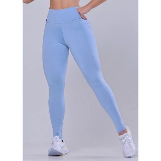 PROMOÇÃO - Calça Legging Azul Claro Fitness Esportiva