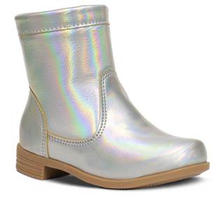 Bota Cano Curto Infantil Nº 20 Ao 27 Coturno Feminino Menina Zíper 09.09 em Oferta na Shopee
