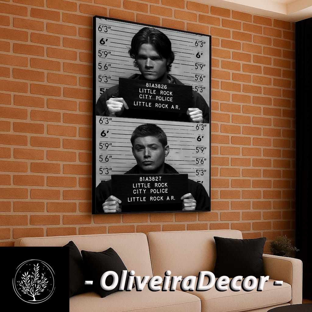 QUADRO DECORARIVO GEEK SERIE SUPERNATURAL 1 Peça Grande 90x70 Decorar Sala Quarto Escritório em Oferta na Shopee