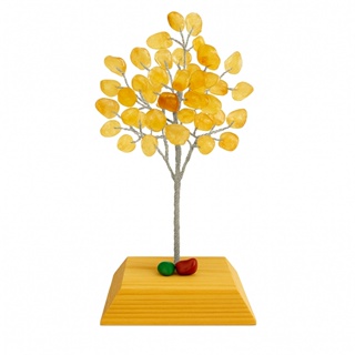 Árvore de Pedra Citrino Grande 17cm | Decoração e Energização de Ambientes | Feng Shui Artesanal em Oferta na Shopee