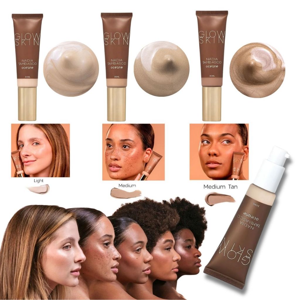 Primer Iluminador Facial Nádia Tambasco Océane Glow Skin 30ml Pele Radiante