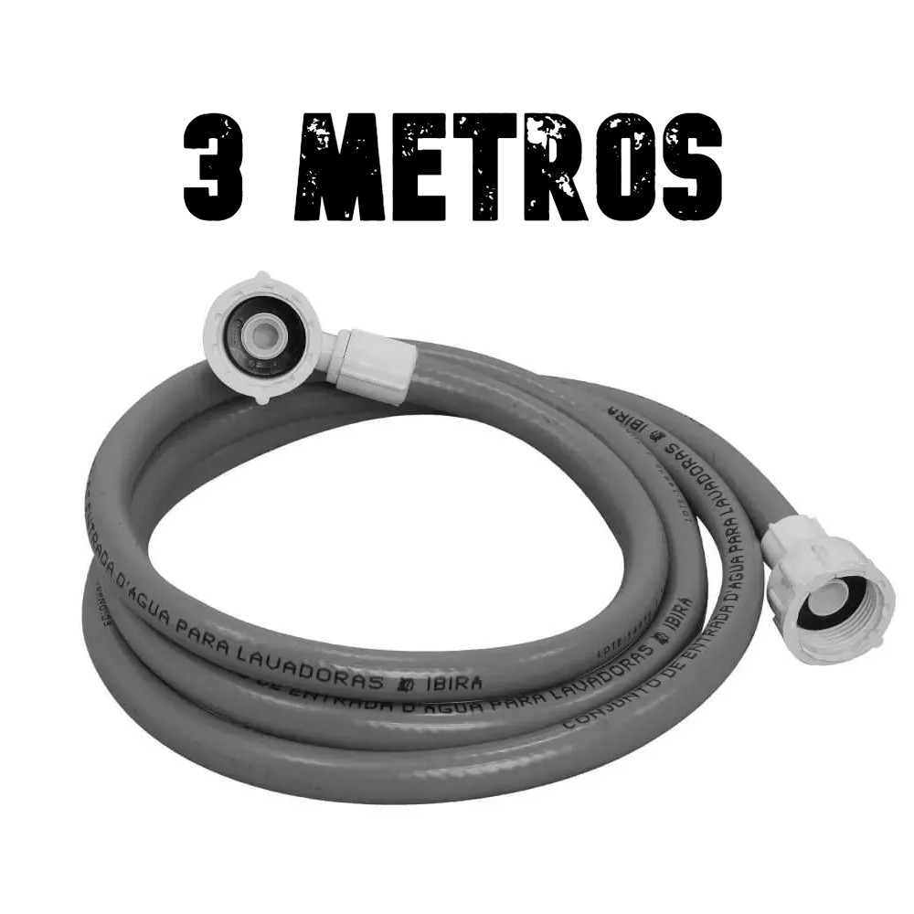 Mangueira Entrada Água Máquina De Lavar Tanquinho 3 Metros Universal