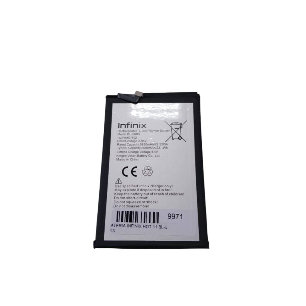 Bateria Infinix Bl-58bx 6000mah Hot 11, Hot 11 Play E Outros