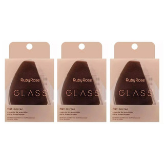 Esponja de Maquiagem Flat Mirror Glass Ruby Rose HBS06