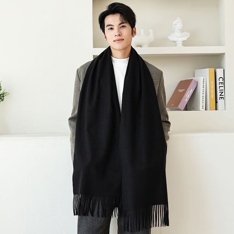 Cachecol Masculino Inverno Outono Lenço Pashimina Echarpe em Oferta na Shopee