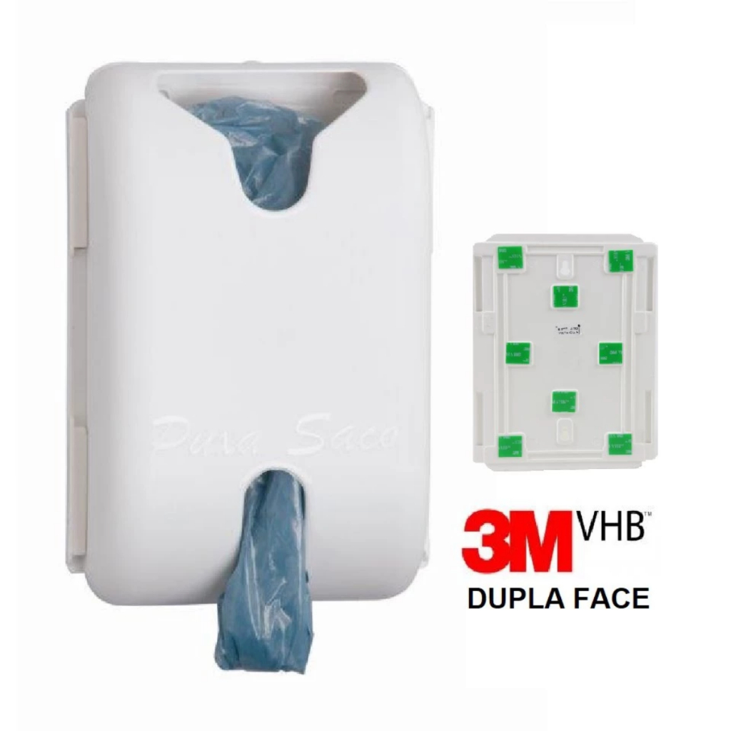 Puxa Saco Dispenser para Sacolas Plásticas com fixação adesiva 3M com Várias cores em Oferta na Shopee