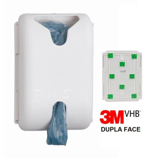 Puxa Saco Dispenser para Sacolas Plásticas com fixação adesiva 3M com Várias cores em Oferta na Shopee