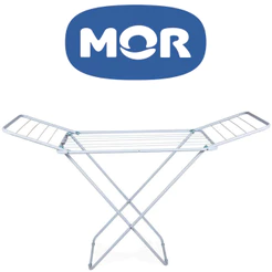 Varal de Chão com Abas Slim MOR Branco de Aço Super Reforçado Oferta - Original Mor