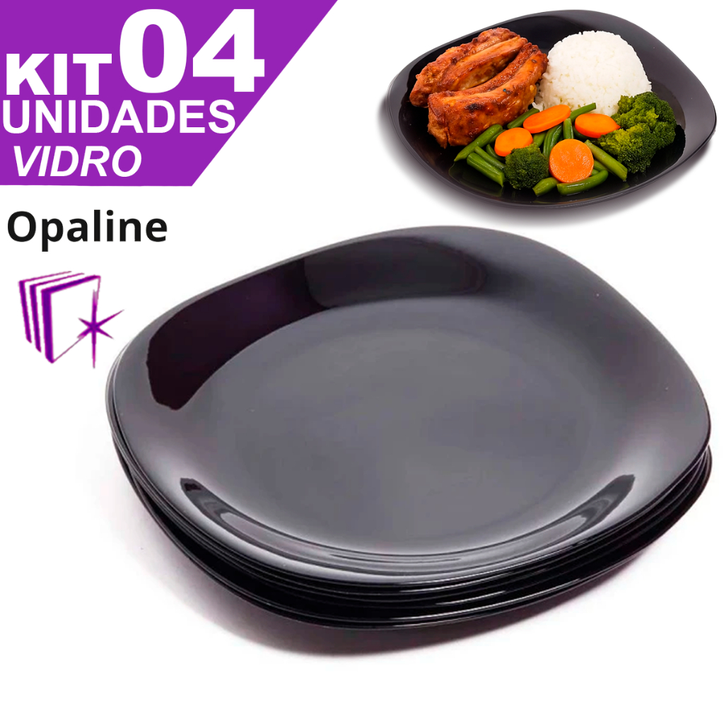 Pratos Quadrados Pretos: Onde Comprar | BuscaProdutos