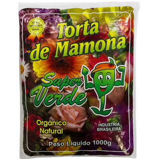 Adubo Torta De Mamona Adubo Super Verde 1kg - Nitran Sais em Oferta na Shopee