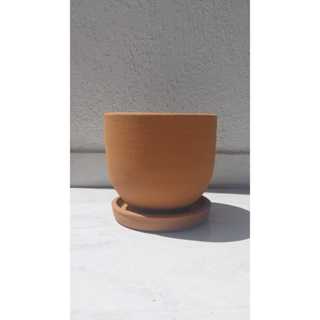 Vaso de Barro com Prato em Oferta na Shopee