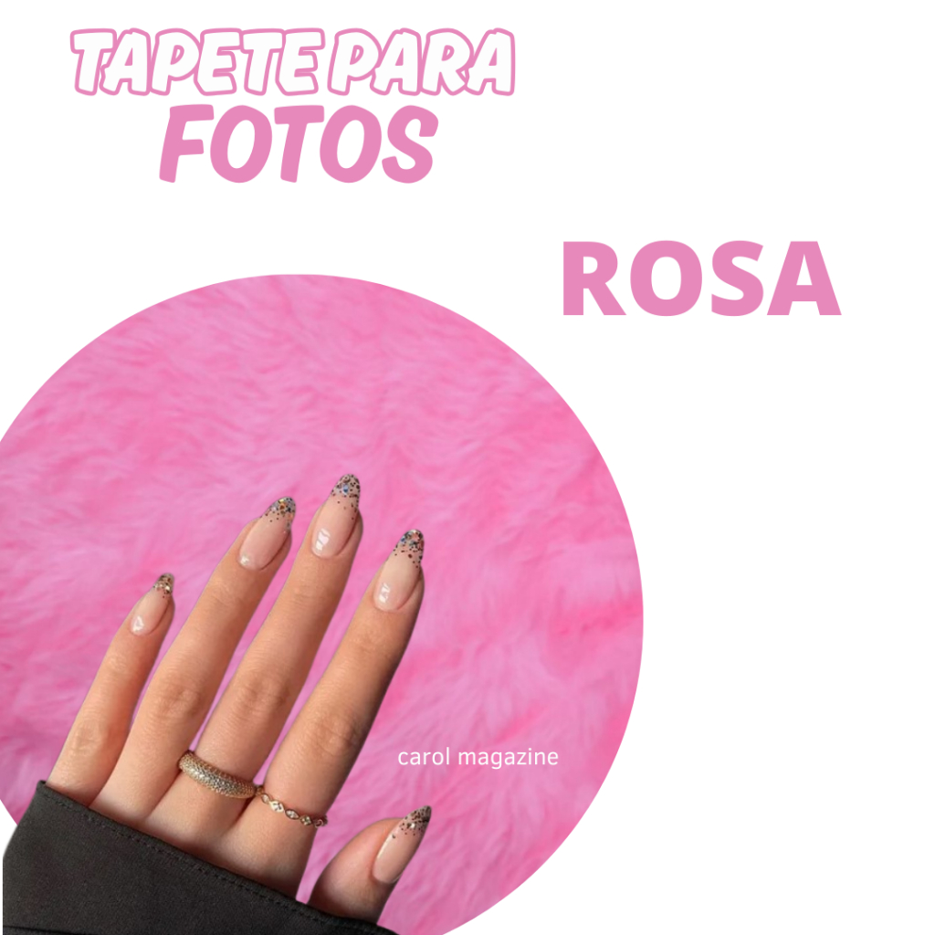 Detalhes do Tapete de Pelucia Redondo Para Foto Manicure Unhas Decoração Produtos 30 cm
