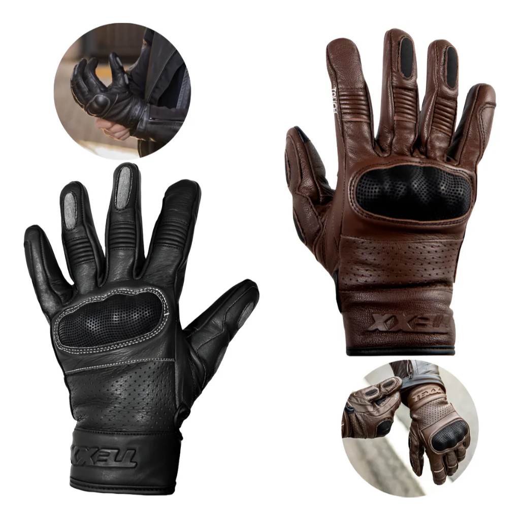Luva Texx Liberty Harley Custon Perfurada Eva Moto Motoqueiro Motociclista De Frio Motoboy Sport Protetor Com Touch