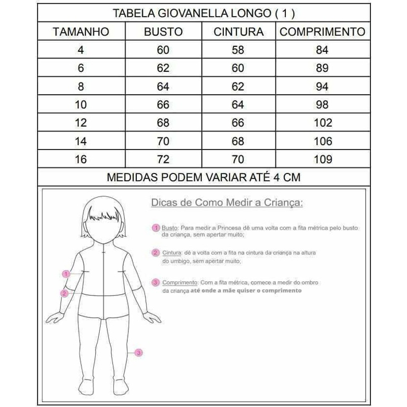 Vestido Luxo Longo Festa Casamento Daminha — imagem 2 de 2
