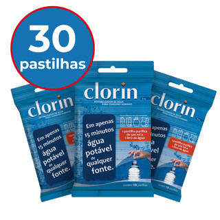 30un Purificador de Água em Pastilhas Elimina Germes e Bactérias