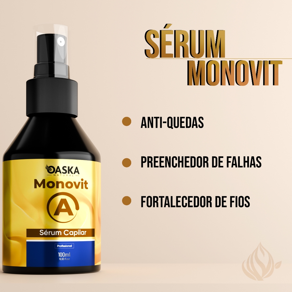 Sérum Monovit Crescimento Capilar Produto Para Cabelo Forte