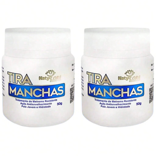Kit 2 Pomada Tira Manchas Natyflora Combate Melasma, Ação Hidratante, Anti Envelhecimento - 50g cada em Oferta na Shopee