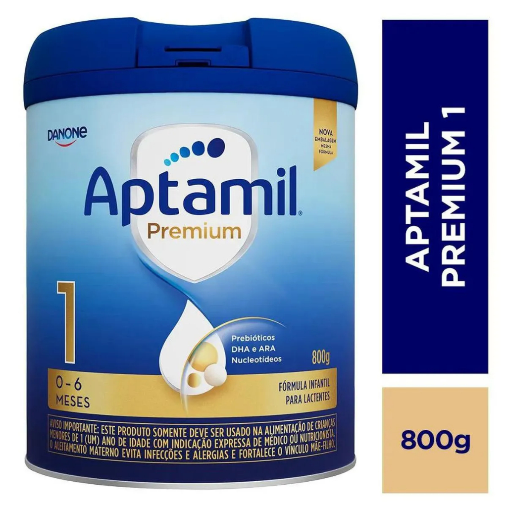APTAMIL 1 PREMIUM 800G DANONE EM LATA